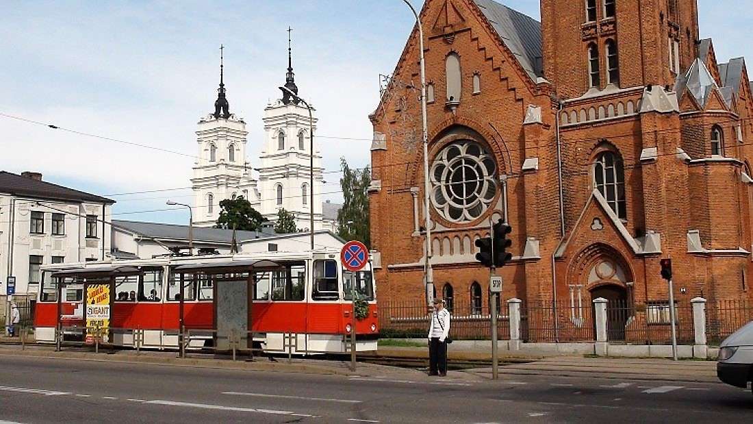 Łotewskie kościoły w Dyneburgu puzzle online