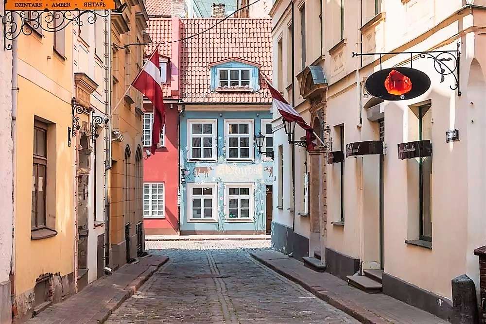 Łotwa Ryga Stare Miasto puzzle online