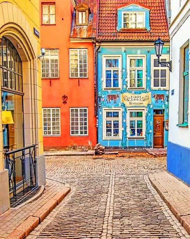Łotwa Ryga Stare Miasto puzzle online