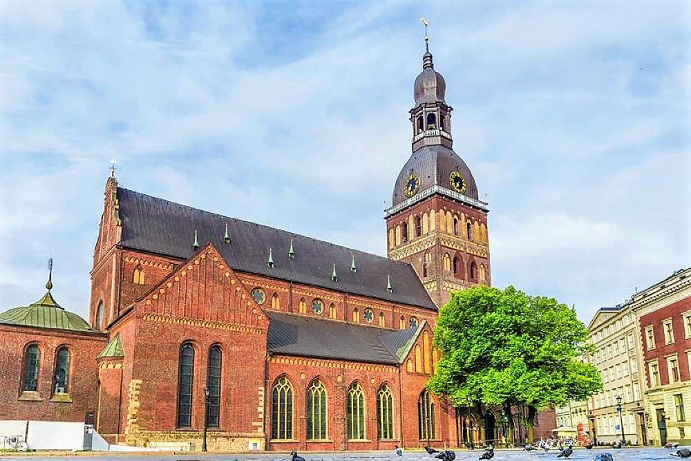 Katedra w Rydze na Łotwie puzzle online