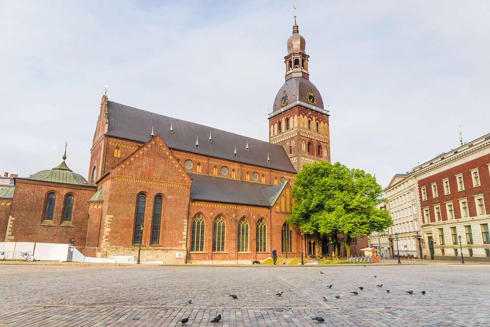 Katedra w Rydze na Łotwie puzzle online