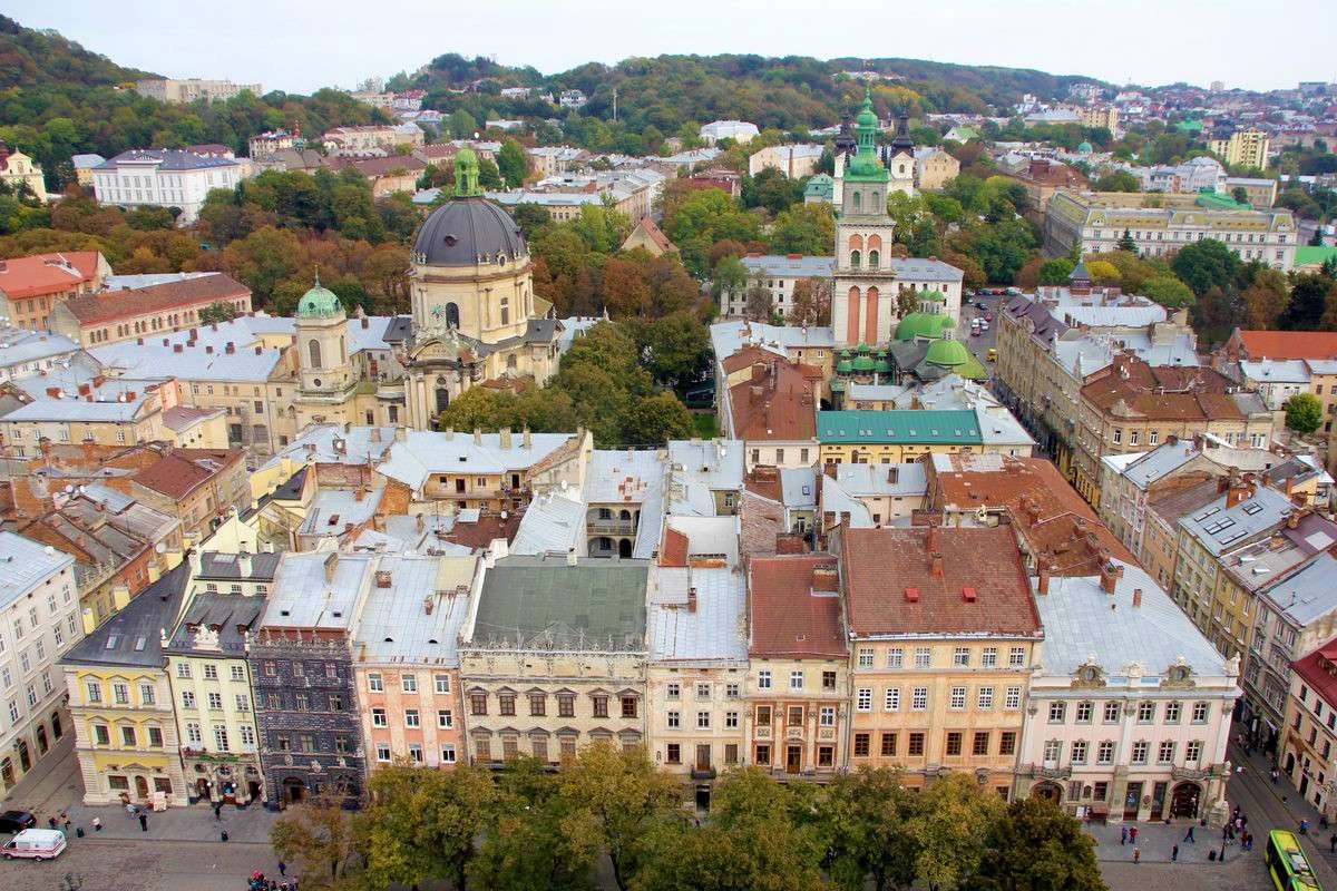 Ukraina przed wojną Lwów puzzle online