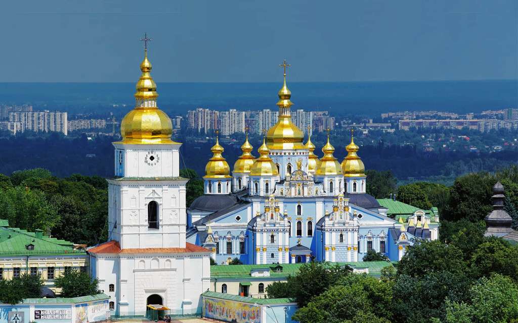 Ukraina przed wojną Kijów św. Michała puzzle online