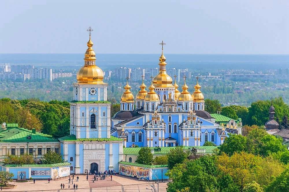 Ukraina przed wojną Kijów św. Michała puzzle online