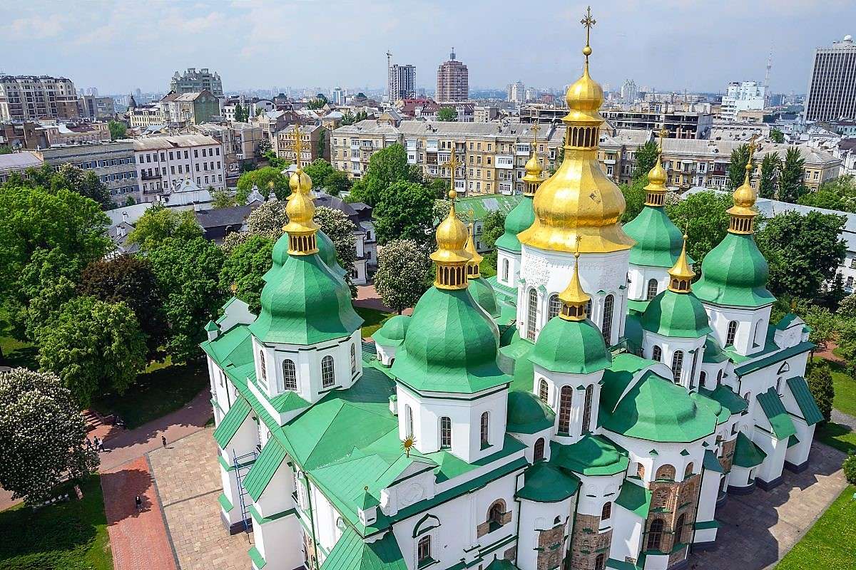 Ukraina przed wojną Kijów Sobór św. Zofii puzzle online