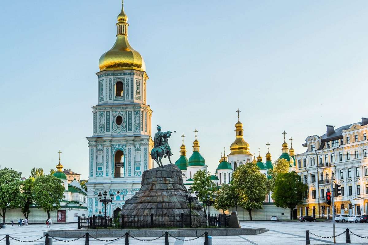 Ukraina przed wojną Kijowska dzwonnica puzzle online