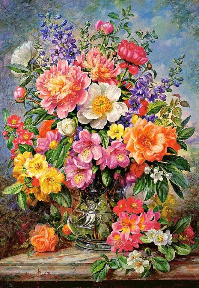 Obraz. Bukiet kwiatów puzzle online