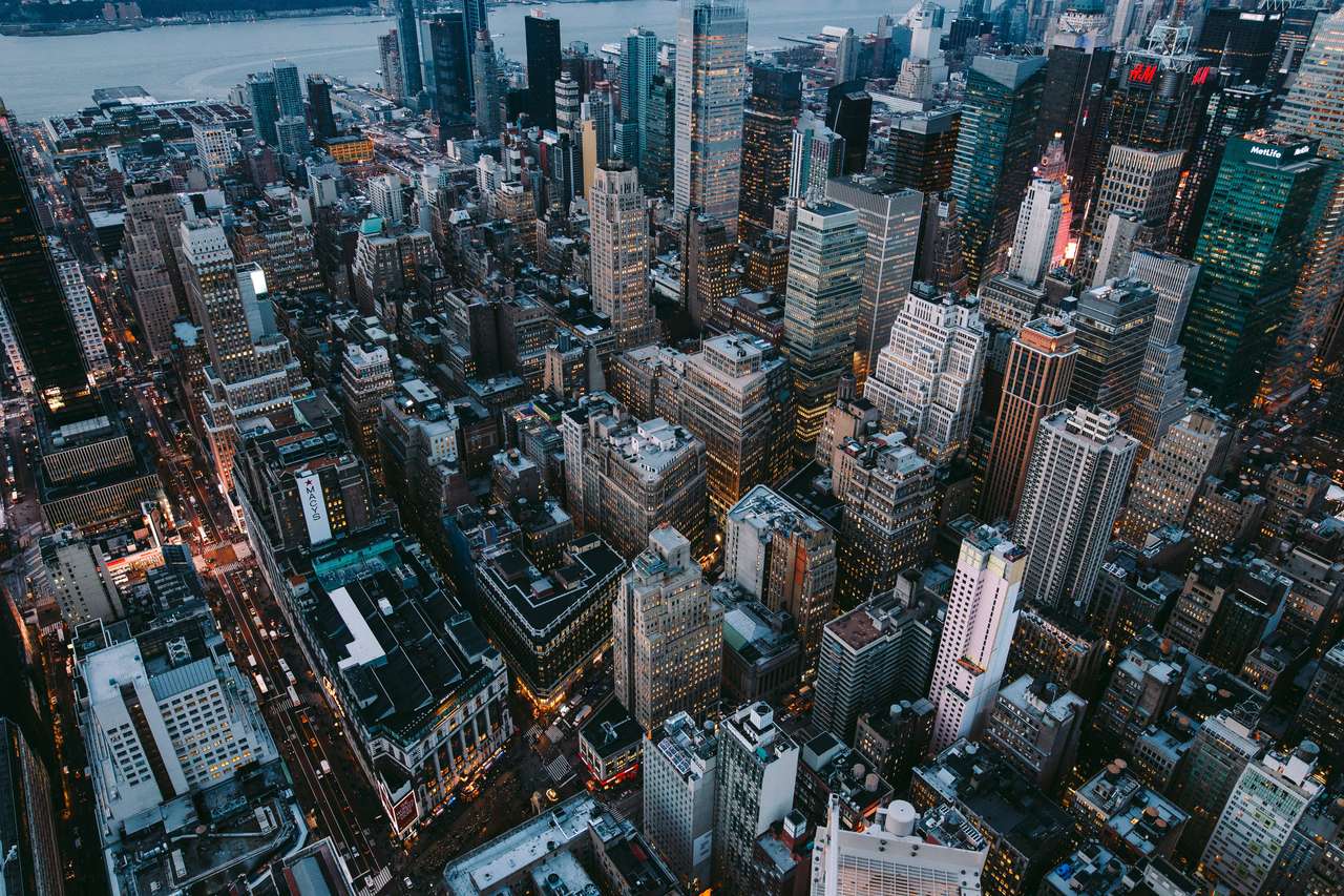 Widok z Empire State Building w Nowym Jorku puzzle online