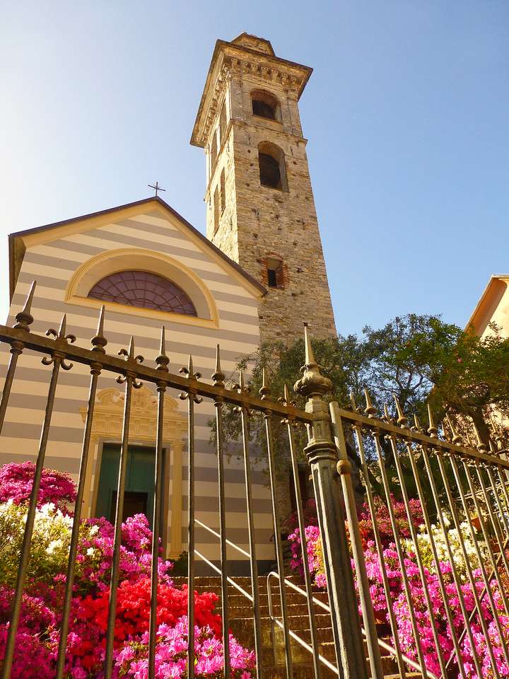 Schody do kościoła w Rapallo puzzle online