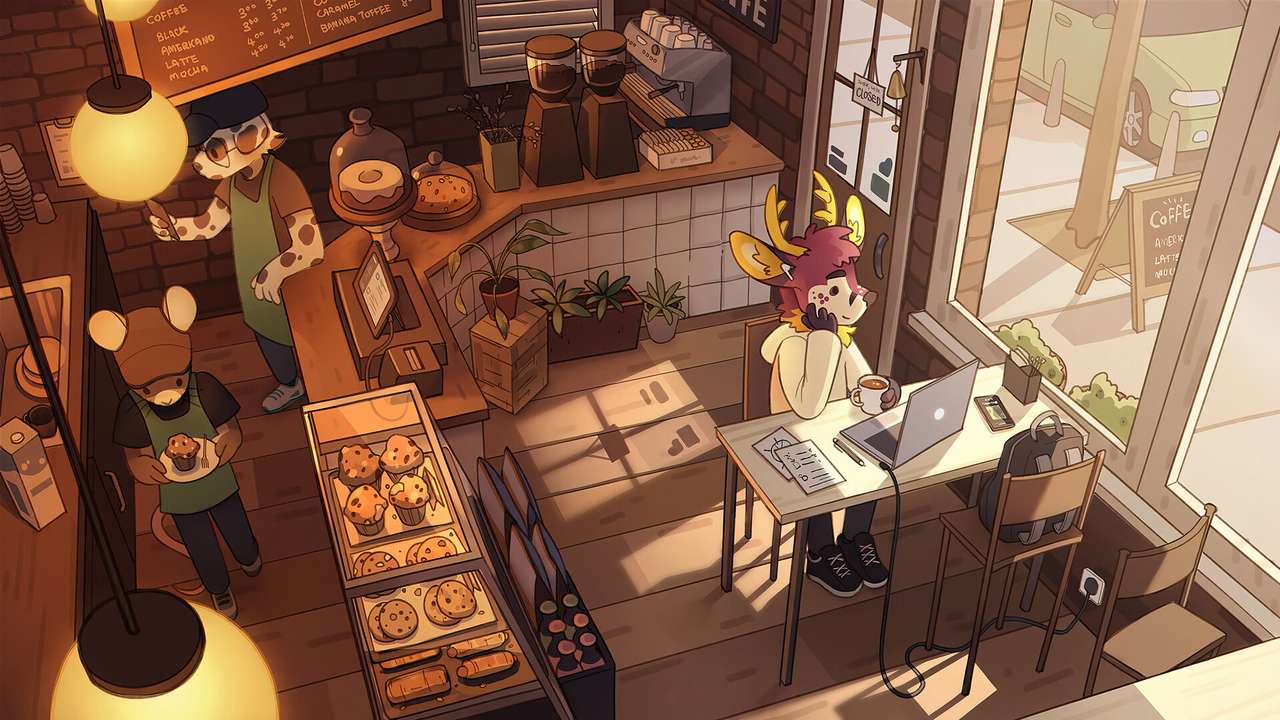 Kawiarnia Lofi puzzle online