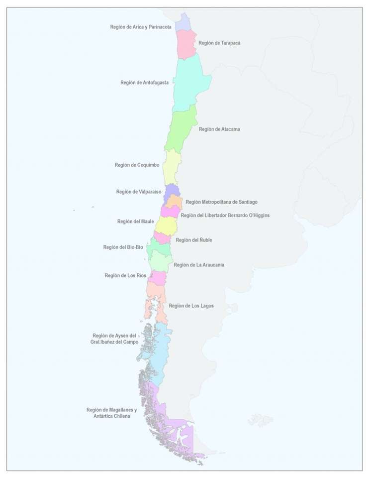 mapa Chile puzzle online