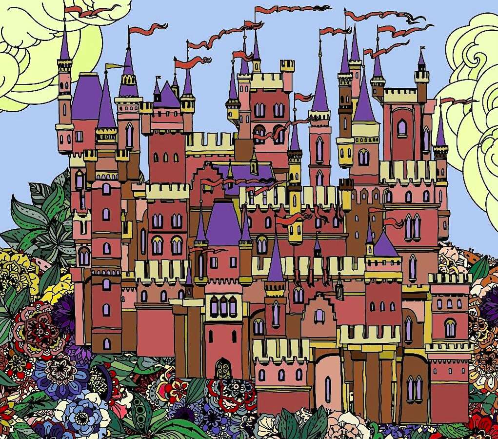 Zamek z wieloma wieżyczkami:) puzzle online