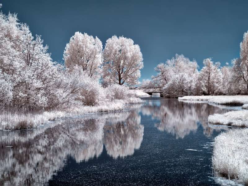 Piękna zimowa scena-Beautiful Winter Scene puzzle online