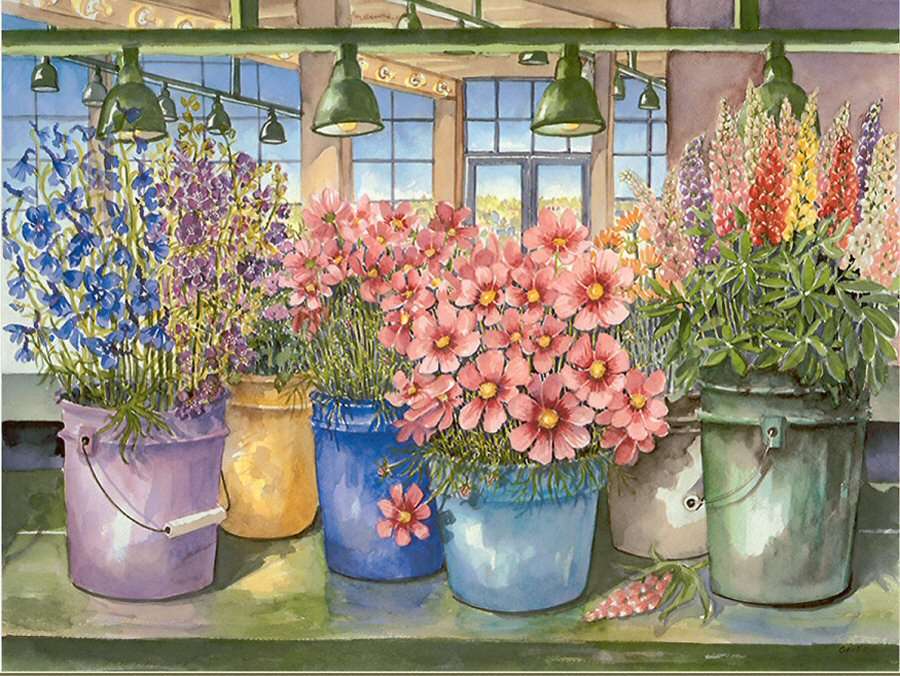 Piękne kwiaty puzzle online