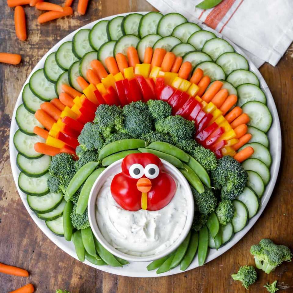 Półmisek warzyw na Święto Dziękczynienia puzzle online