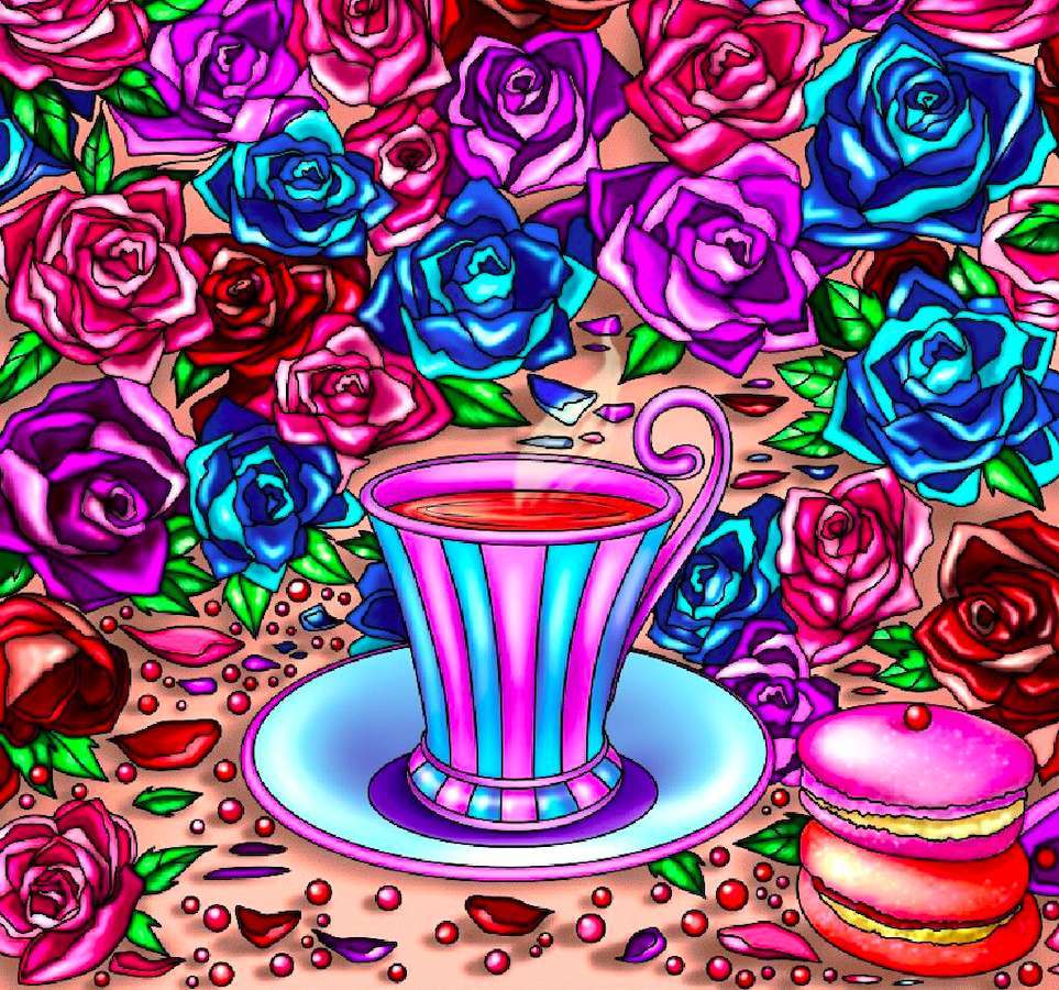 Kawka wśród róż puzzle online