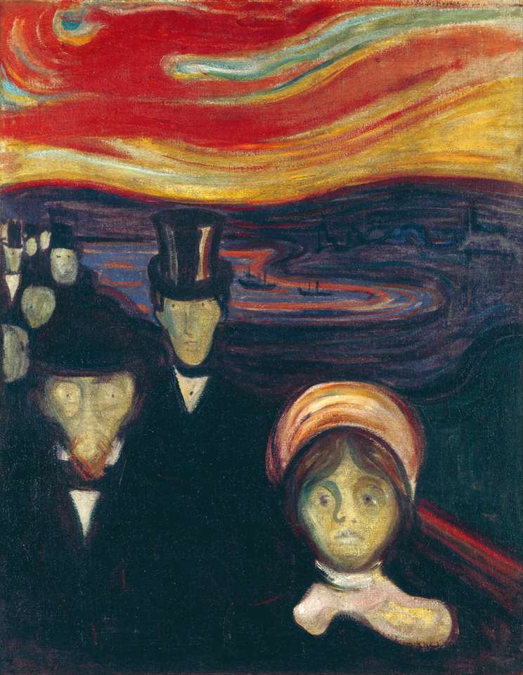 Angst (niepokój) - Edvard Munch puzzle online