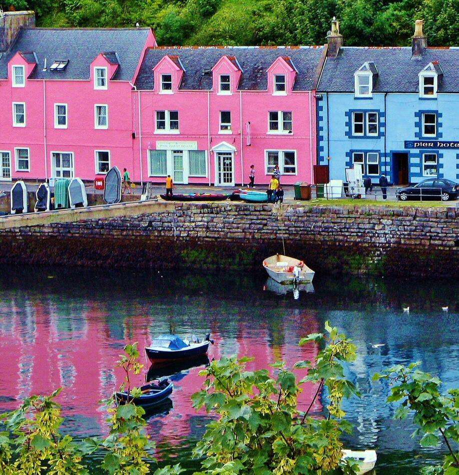 Kolorowe domy w Szkocji puzzle online