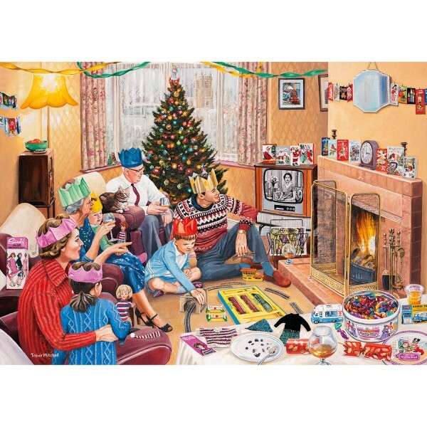 Rodzina spotkała się ponownie w Boże Narodzenie puzzle online