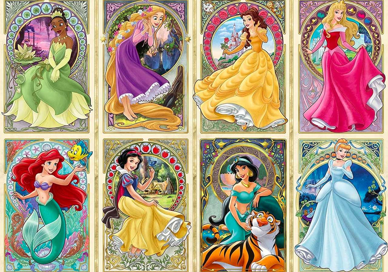 Księżniczki Disneya -Disney princesses puzzle online