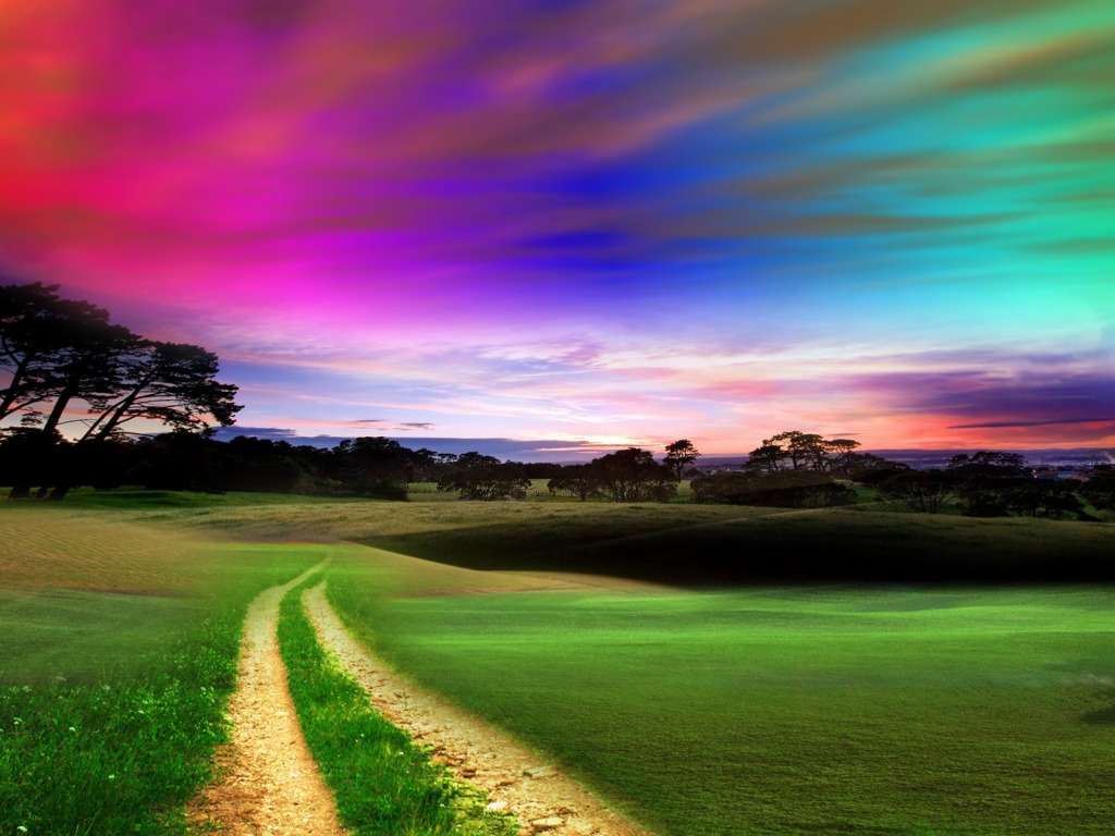 Piękne kolory nieba słońcem malowane:) puzzle online