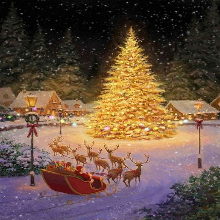 Scena świąteczna puzzle online