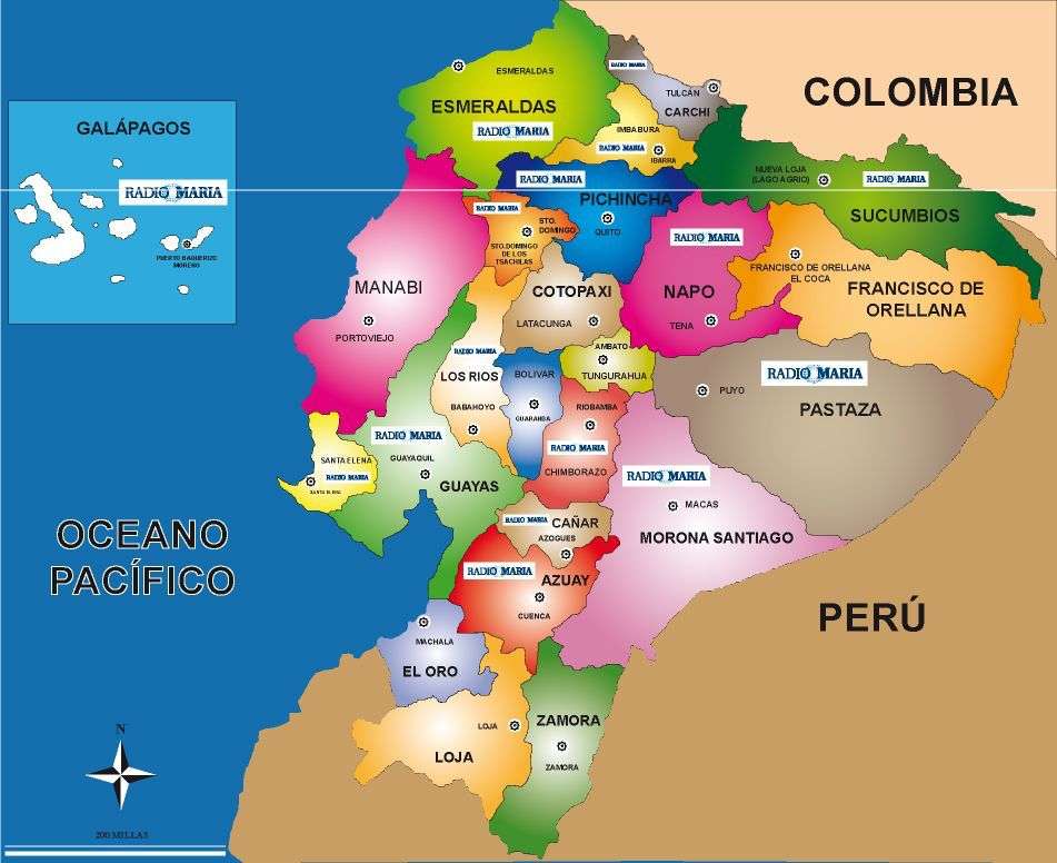 Ecuador Mapa puzzle online