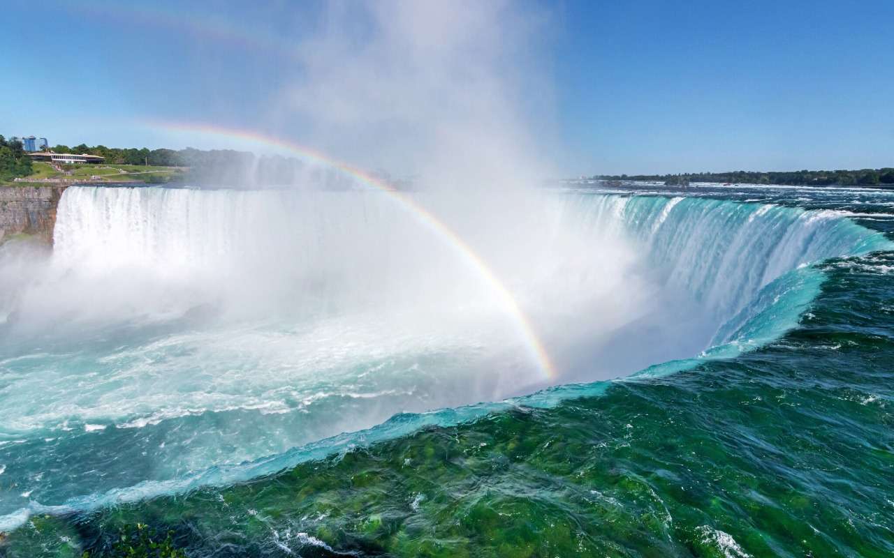 Podwójna tęcza nad wodospadem Niagara:) puzzle online