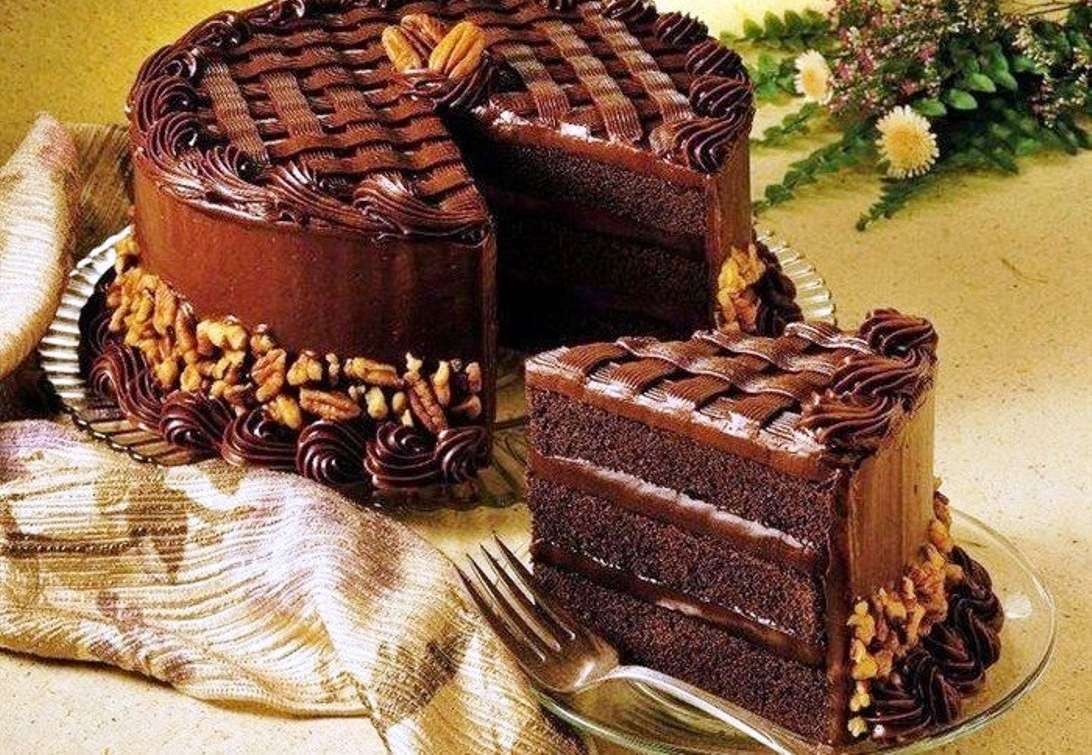 Tort czekoladowy jeden z moich ulubionych puzzle online