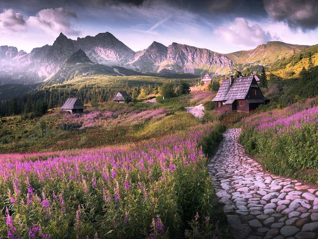 Polska-Dolina Gąsienicowa, Tatry, piękno zachwyca puzzle online