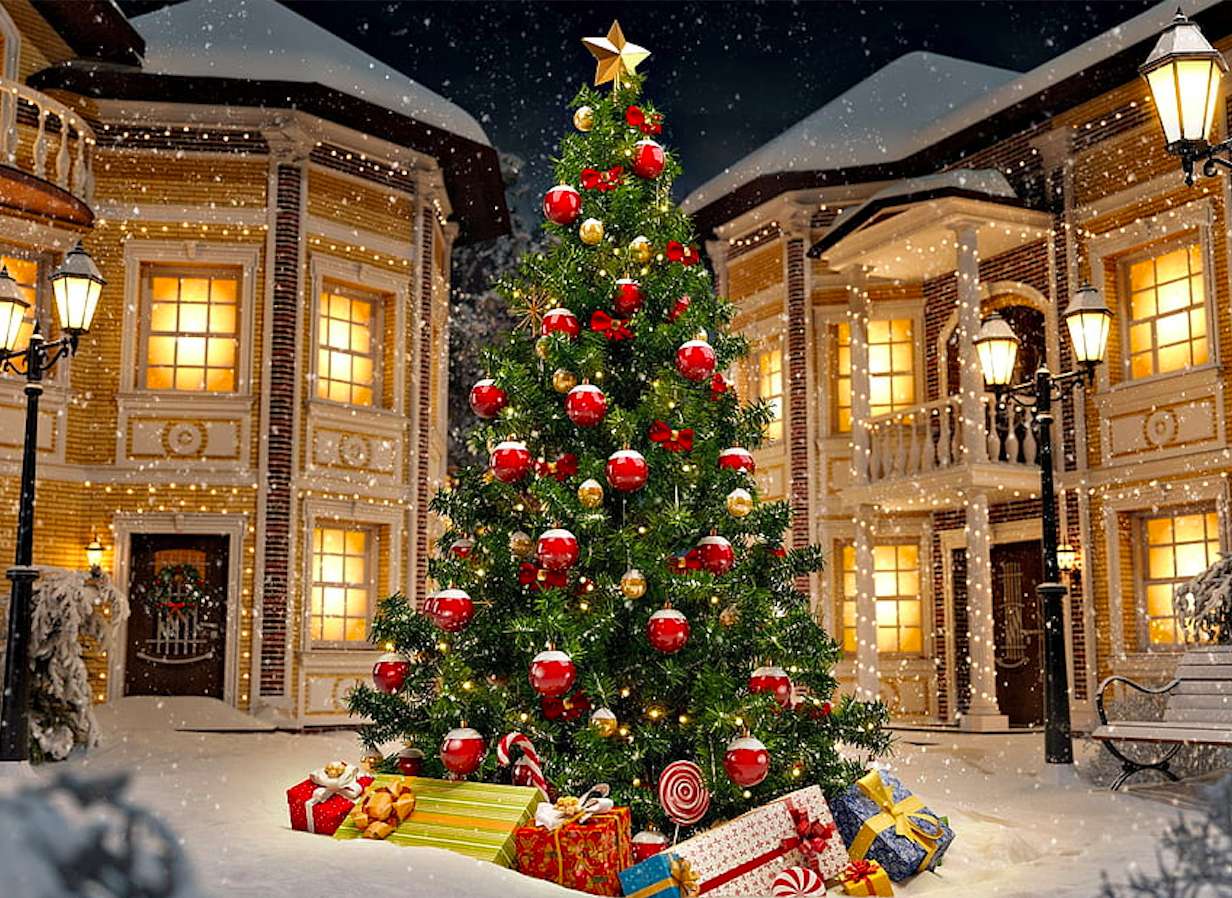 Piękno Bożego Narodzenia zachwyca puzzle online