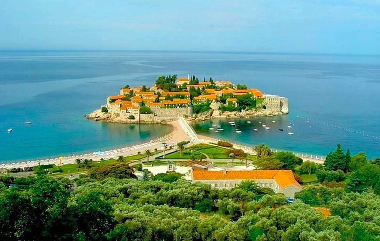 Czarnogóra-Wysepka Sveti Stefan puzzle online