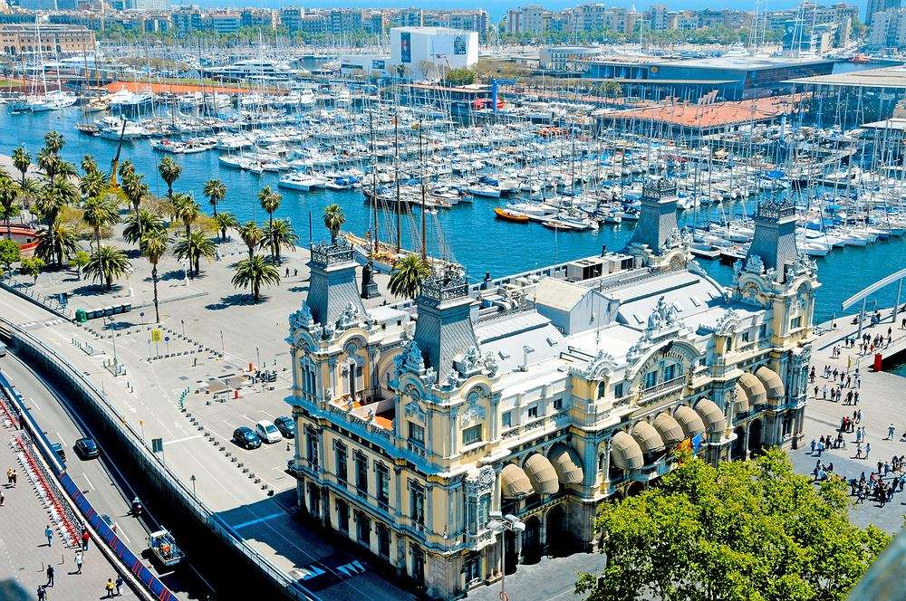 Port w Barcelonie puzzle online