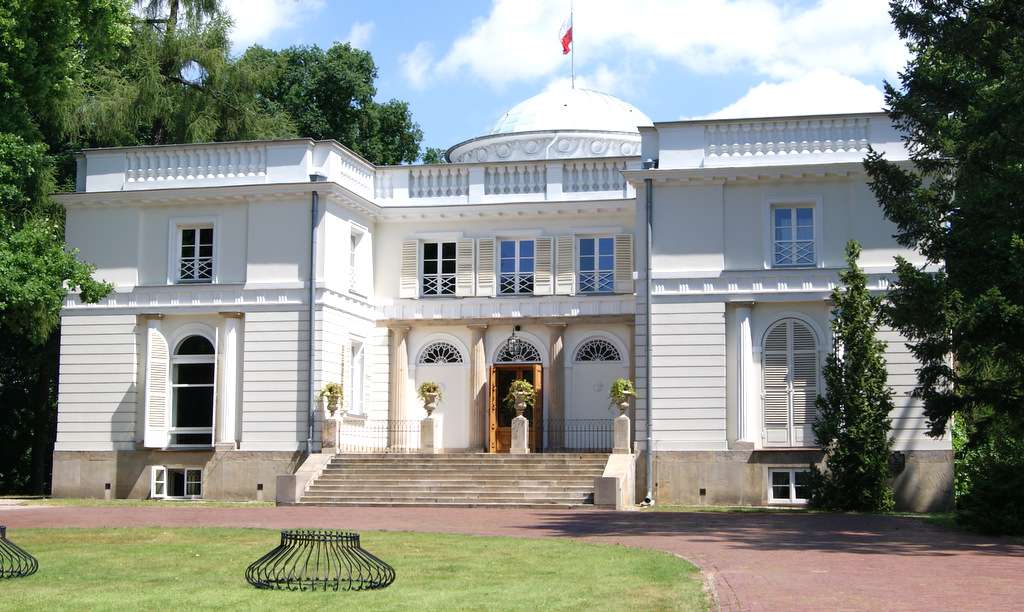 Pałac Natoliński, wejście główne puzzle online