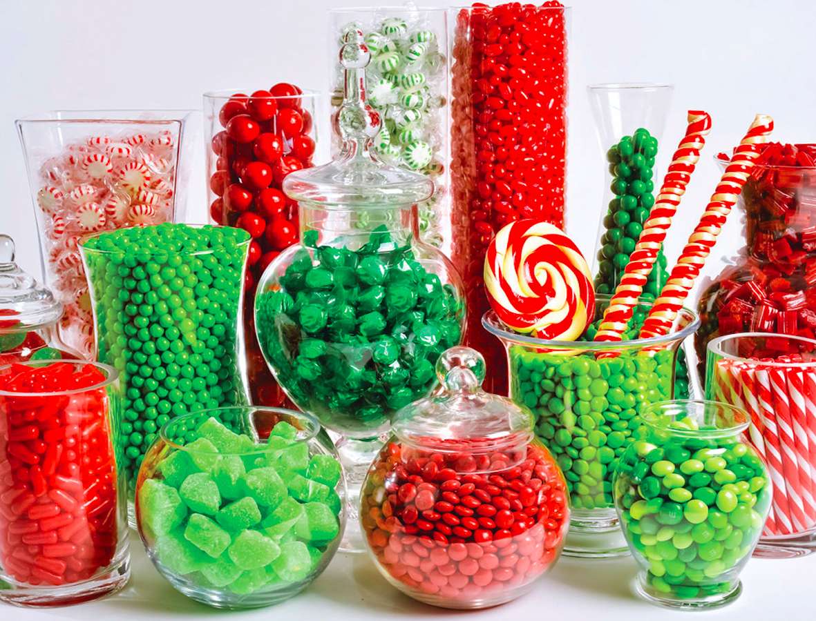 Cukierkowy świąteczny bufet zaprasza:) puzzle online
