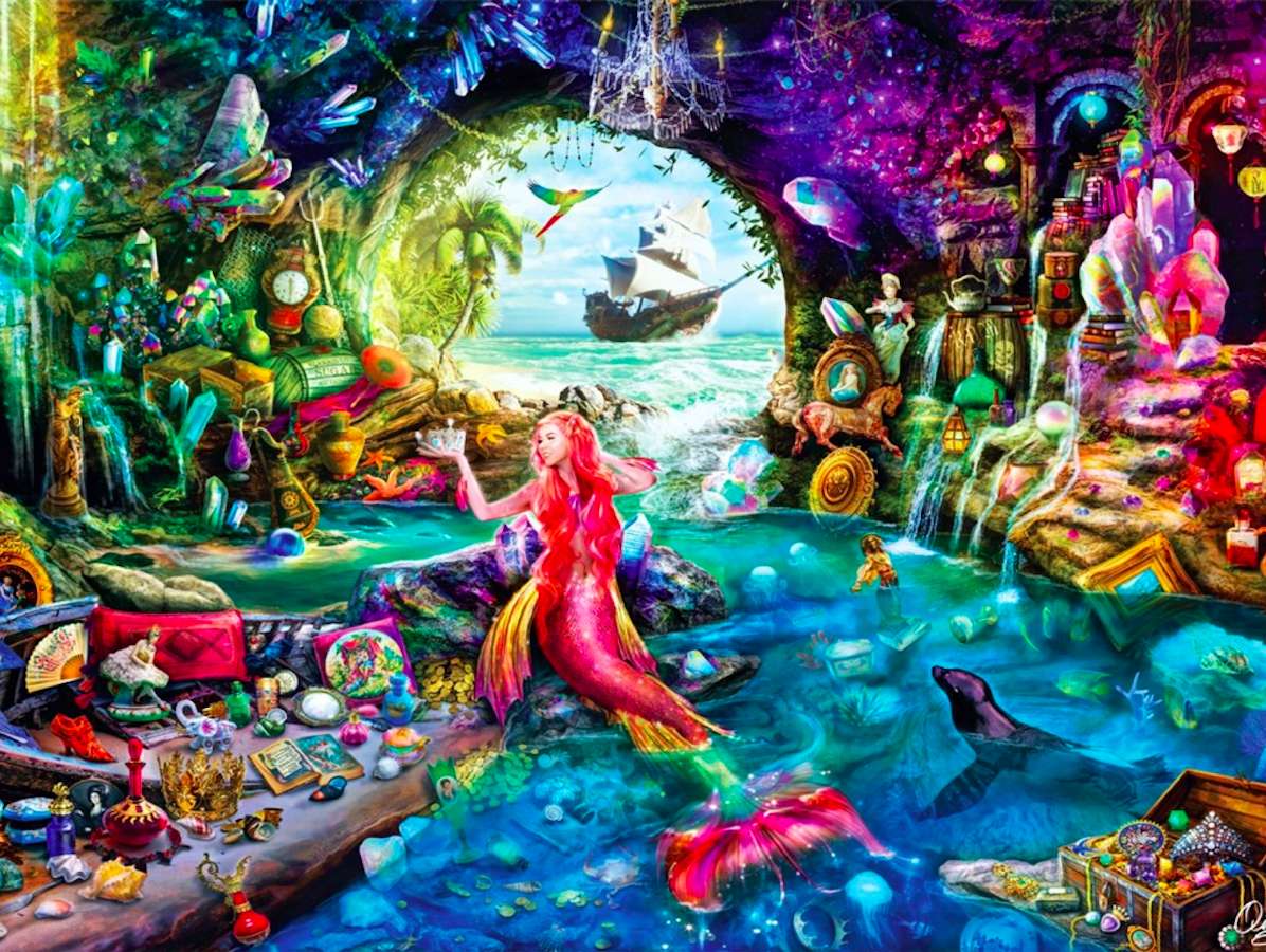 Królestwo i Skarb syreny -A Mermaid's Treasure puzzle online