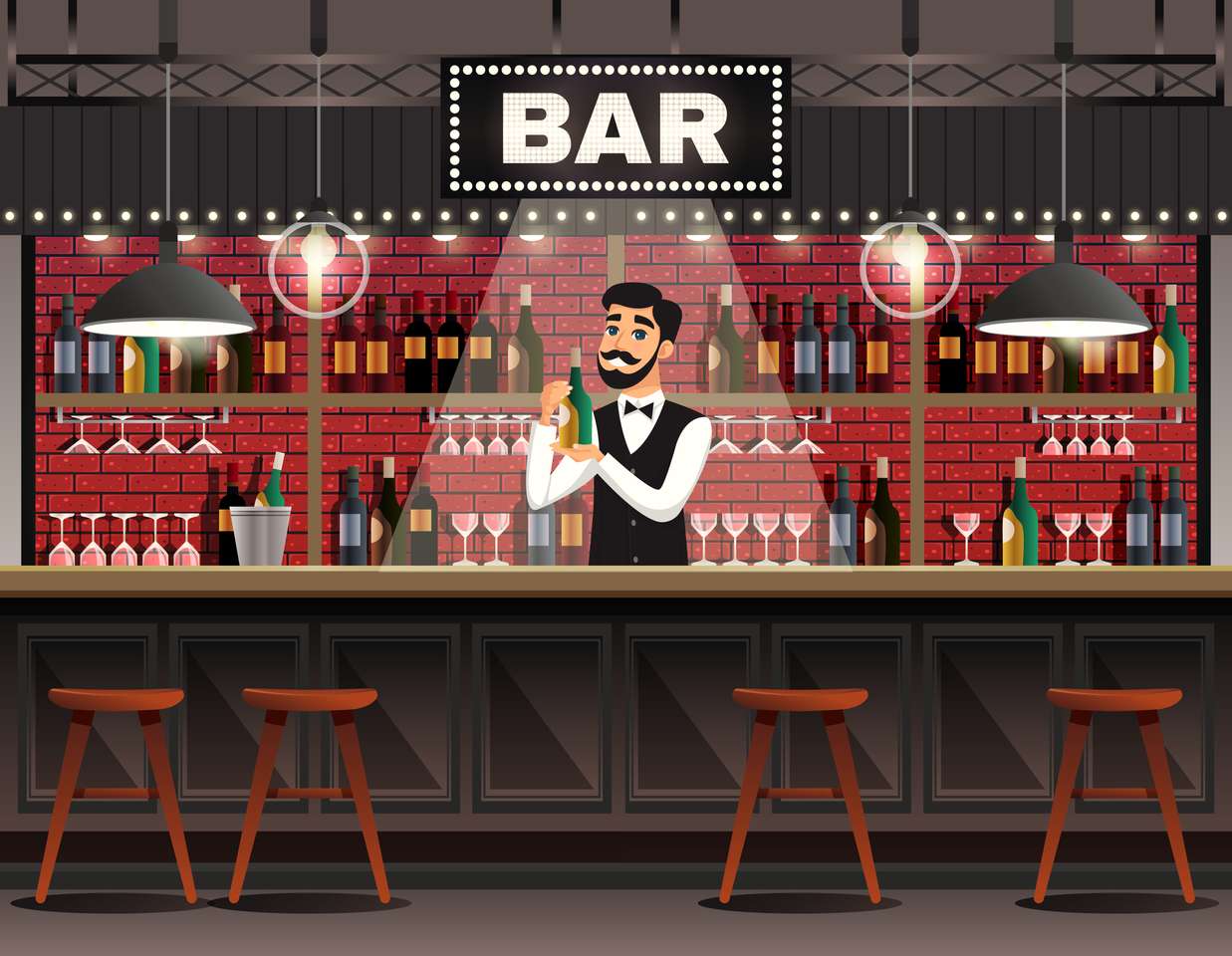 Bar puzzle online