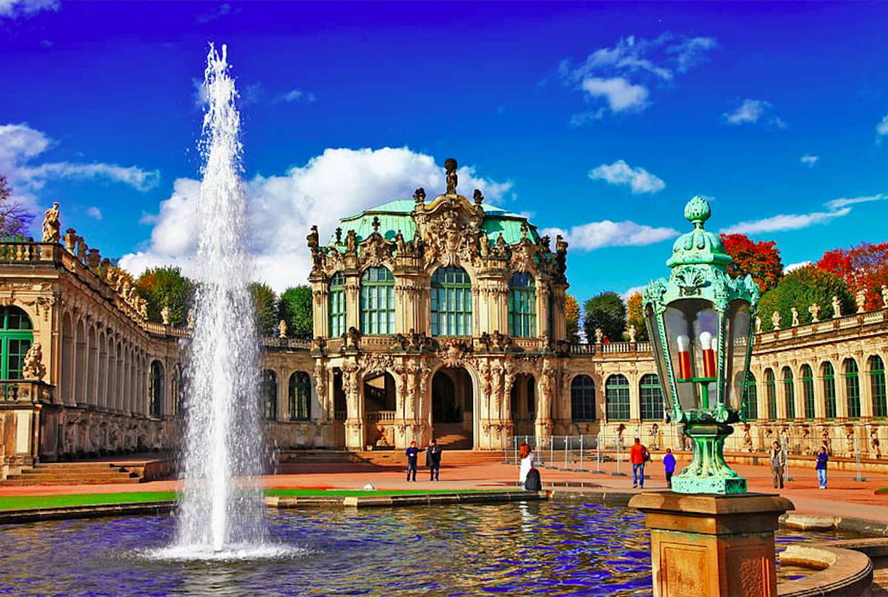 Drezno-przecudny pałac Dresden Pałac Zwinger puzzle online