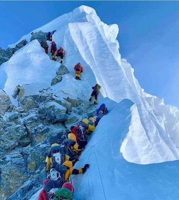 Waiting to reach top of the Everest. #everest puzzle online