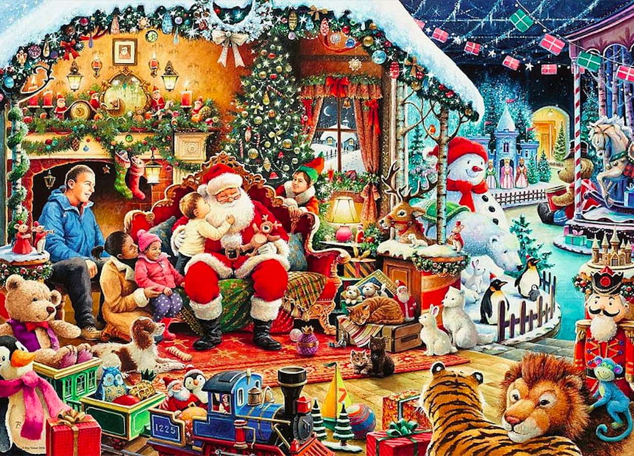 Sala życzeń i marzeń świątecznych dzieci:) puzzle online