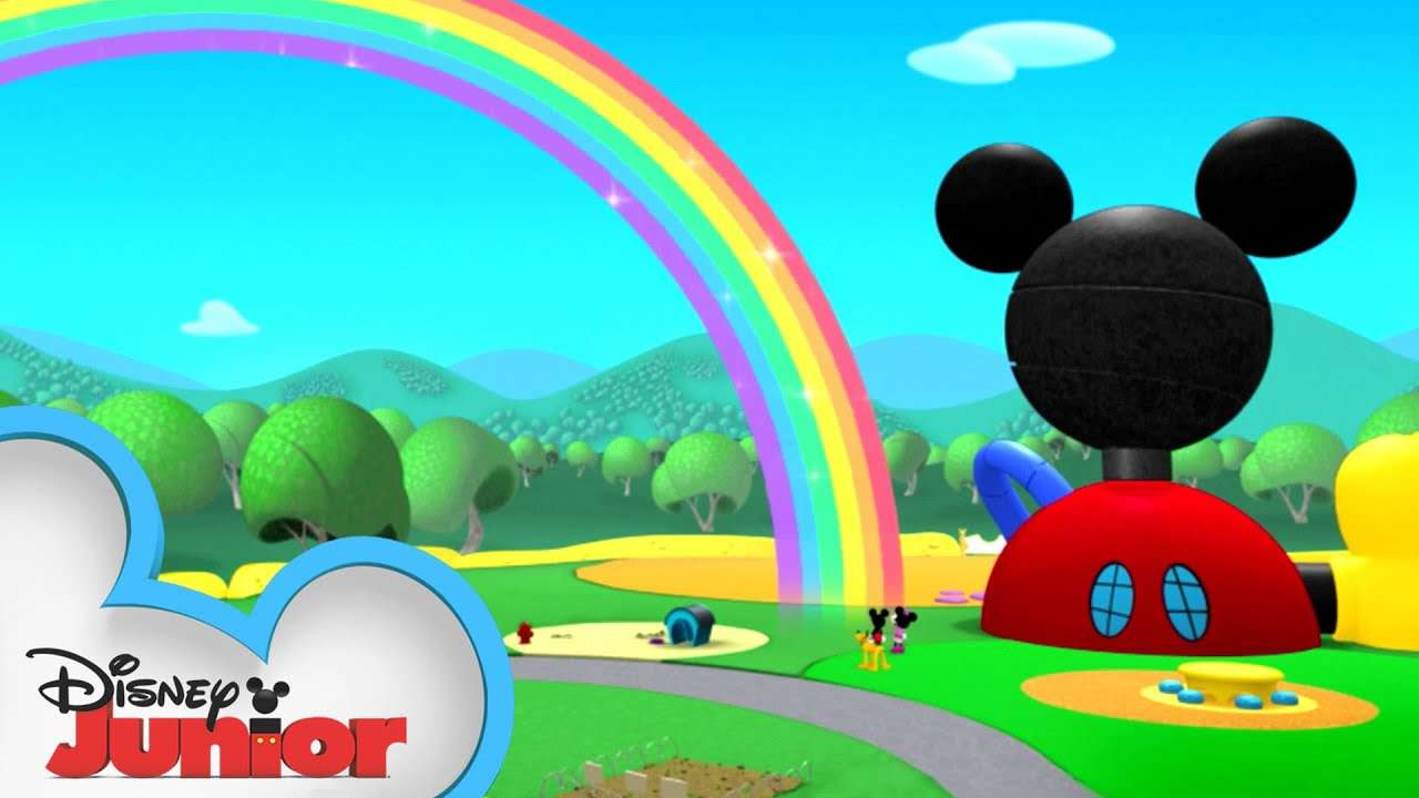 Dziecięca tęcza Disneya puzzle online
