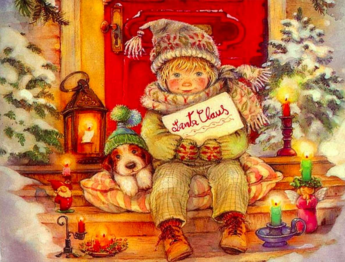 Czekam na Św. Mikołaja-wszystkie dzieci tak mają:) puzzle online