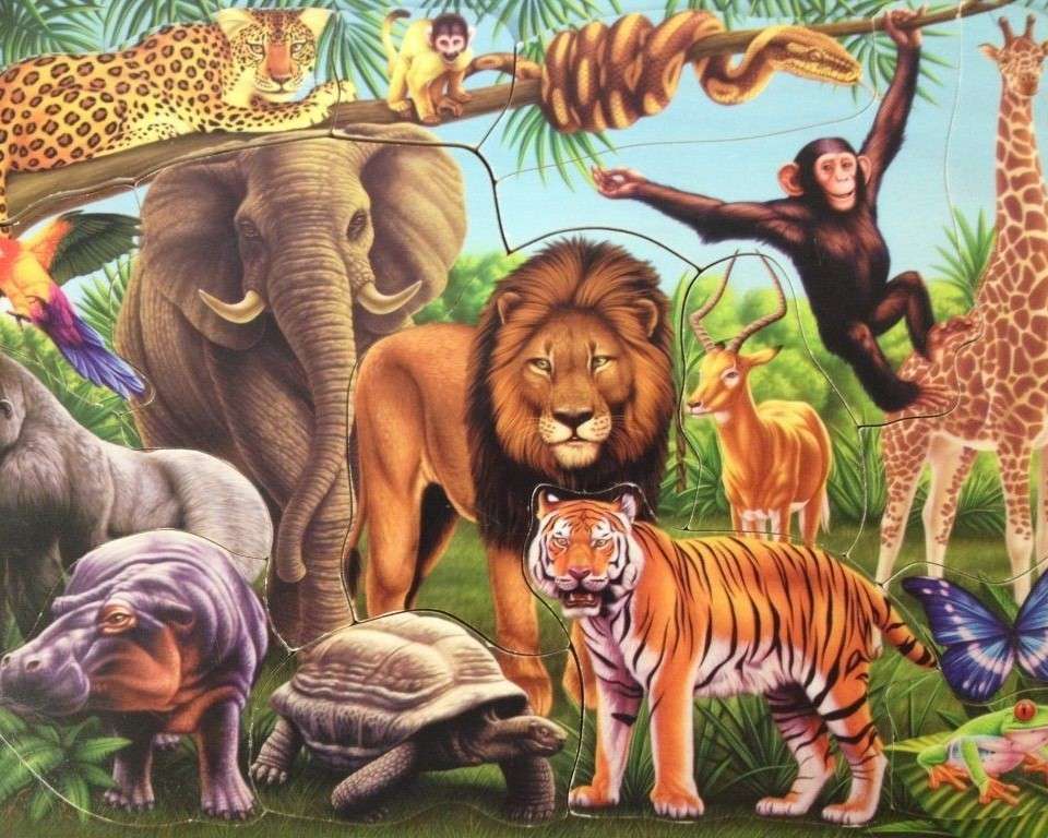 Zwierzęta Afryki puzzle online