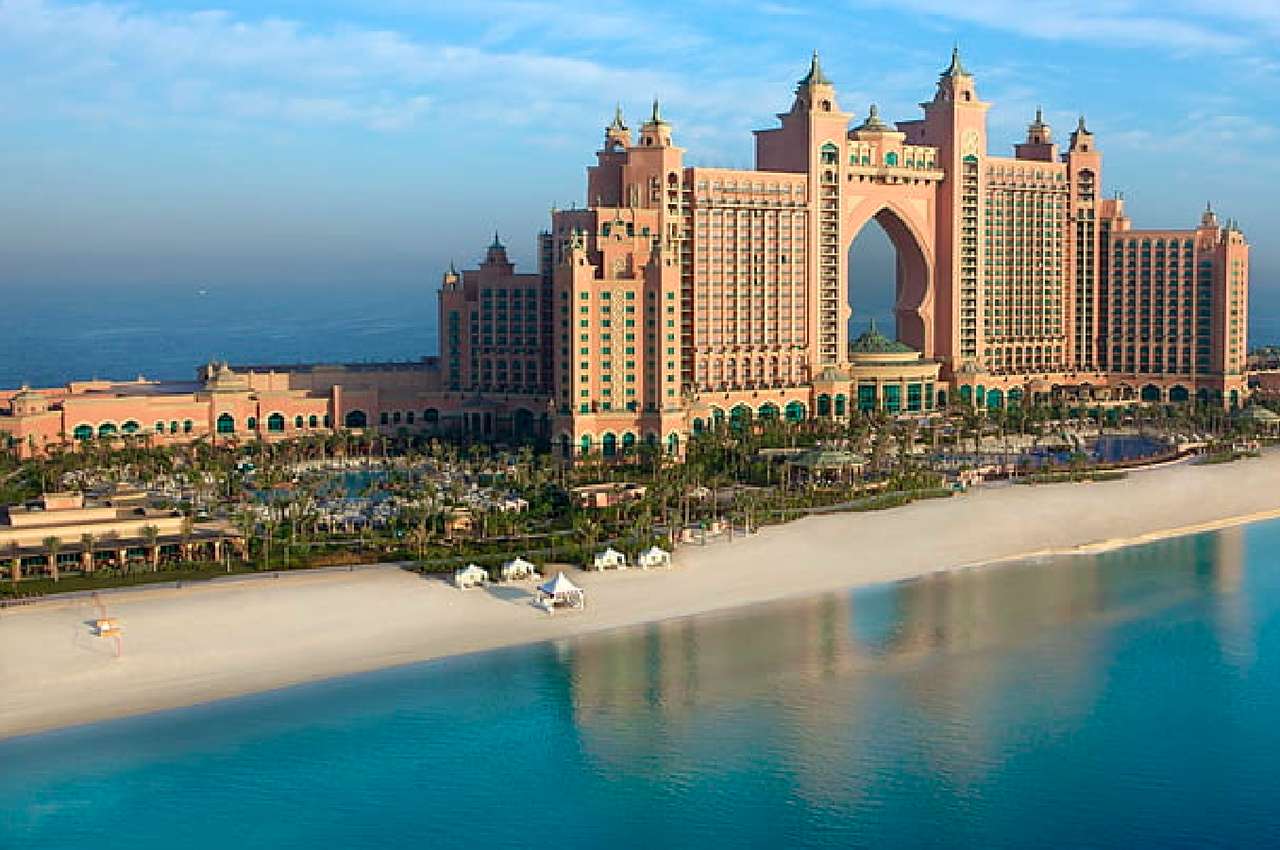 Dubai-Potężny luks Hotel, widok zachwyca puzzle online