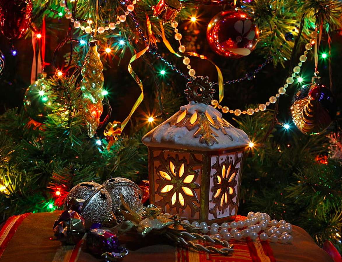 Piękny lampion świąteczny puzzle online
