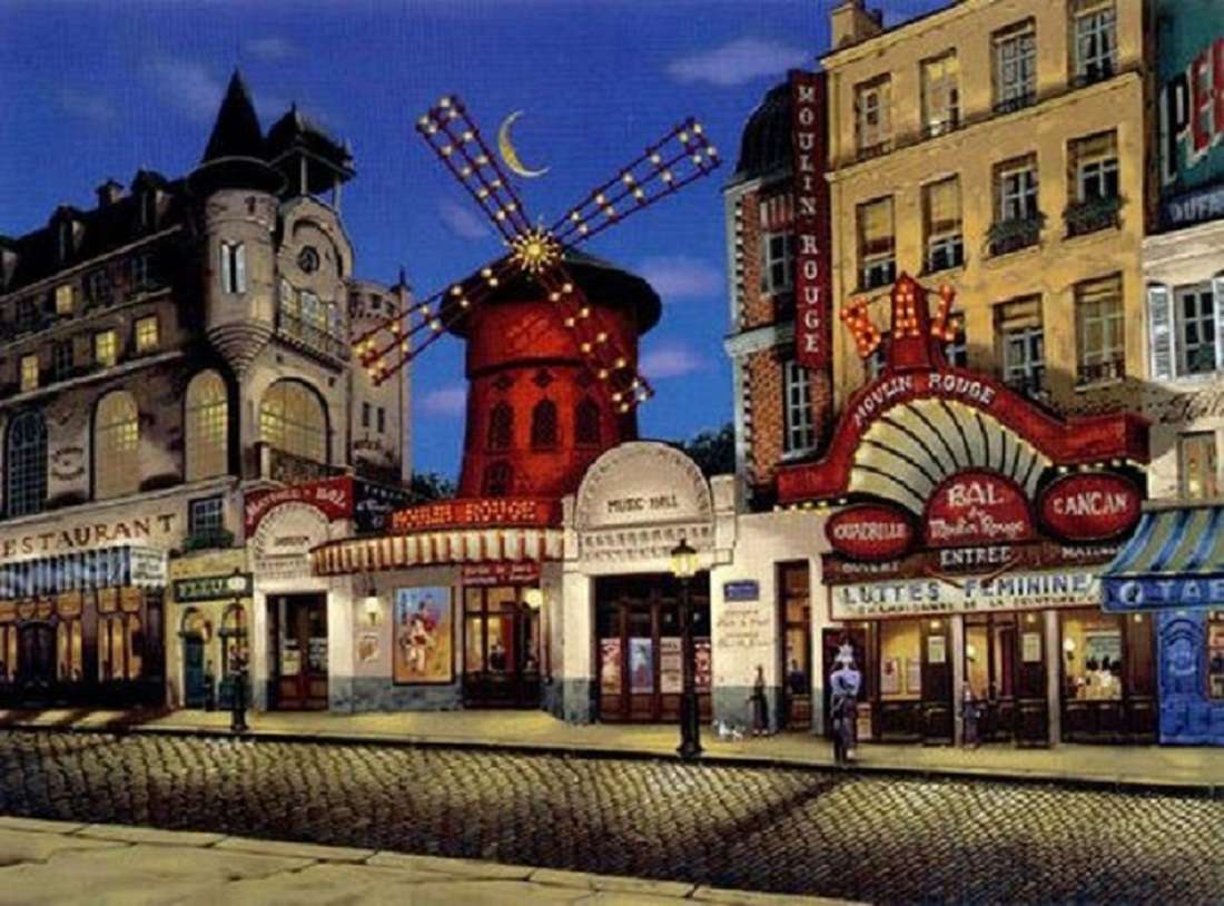Moulin Rouge - Paryż puzzle online