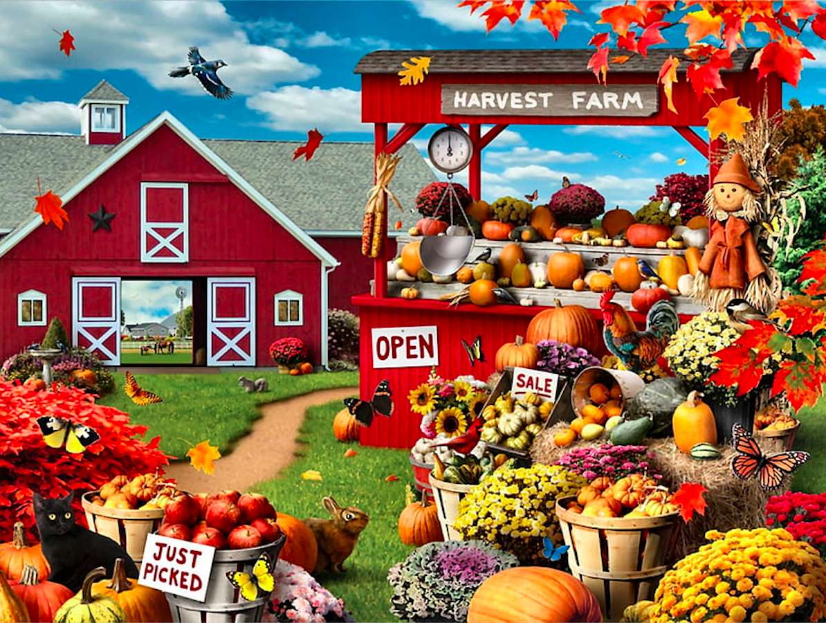 Zachwycające kolory jesieni puzzle online