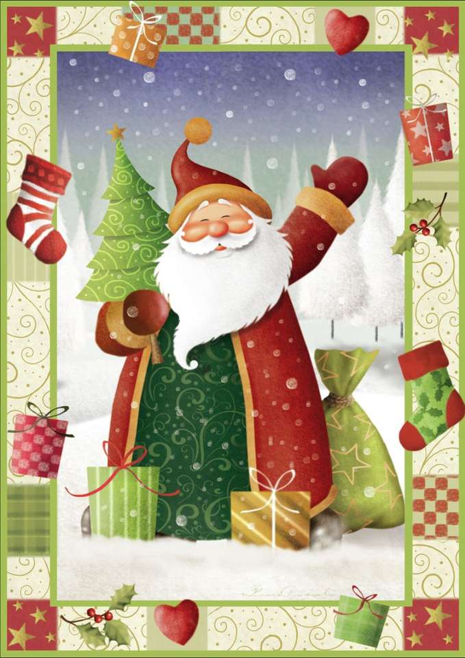 Święty Mikołaj cię wita puzzle online