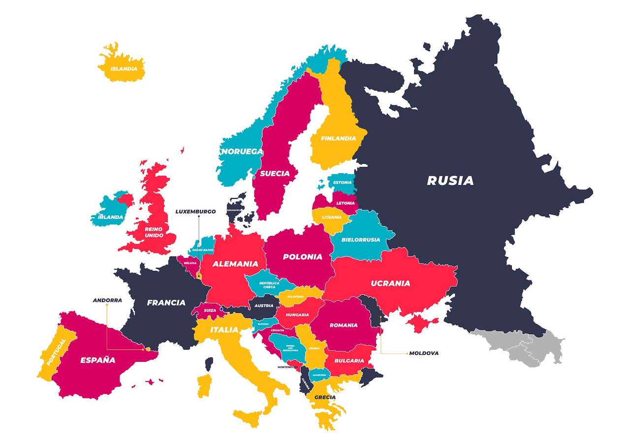 Układanka Europa puzzle online