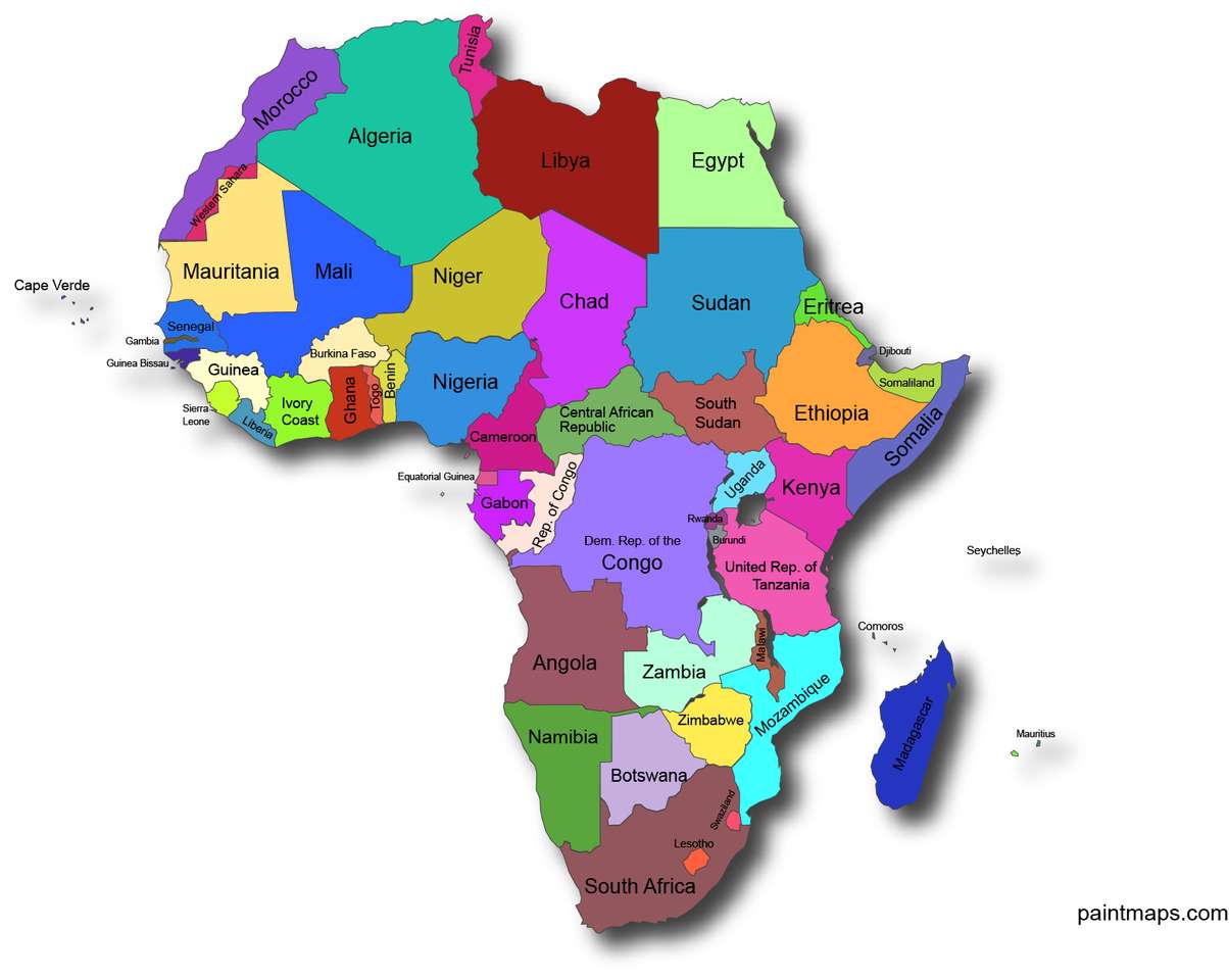 toespraak Diversen Tegenwerken afrika kaart - Puzzle Factory